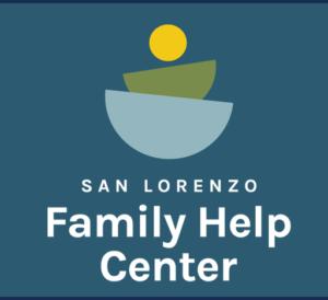 San Lorenzo Family Help Center Logo - text and food bowl design.