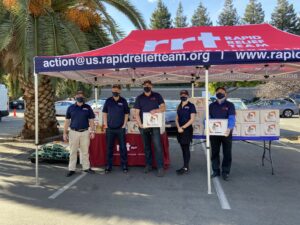 Photo of the Rapid Relief Team at an event.