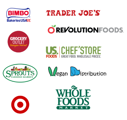 Logos of our food recovery partners.