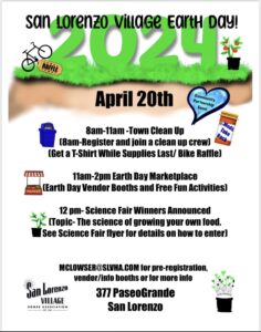 Flyer for Earth Day April 20, 2024